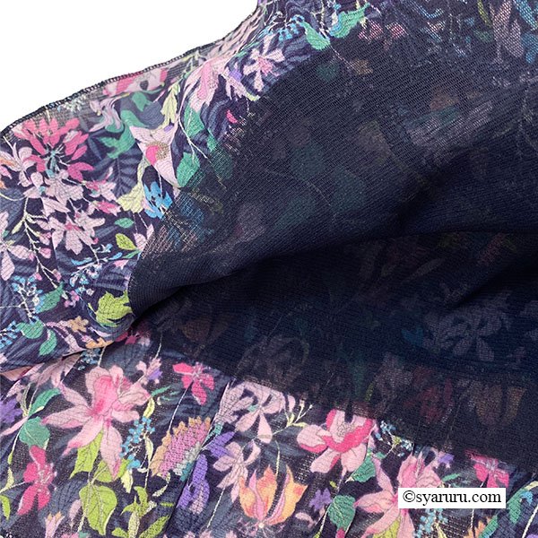 画像7: 【SuperBeauty  】多色花プリント パワーネット素材半袖チュニック (7)