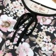 画像3: 【夏のセール 30%OFF+クーポン+ポイント 】レース切替フラワープリントチュニックＴシャツ (3)