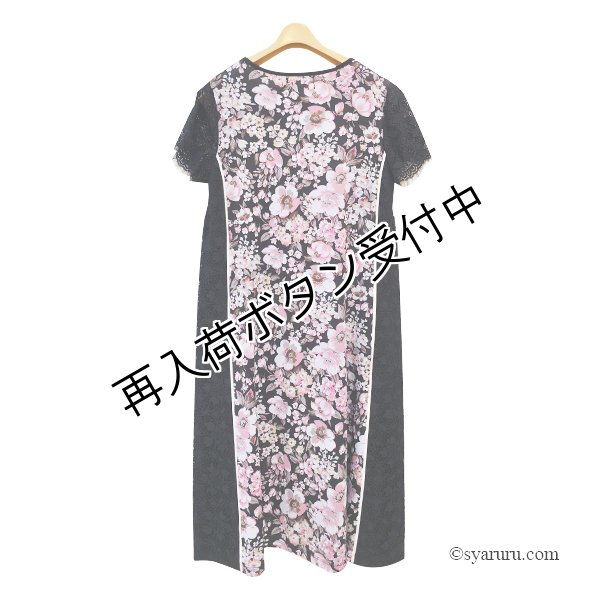 画像4: 【今週の追加 18,000円 →超特価 4,900円＜在庫限り＞クーポン/POINT不可】脇レース切替プリントワンピース-弥富店- (4)