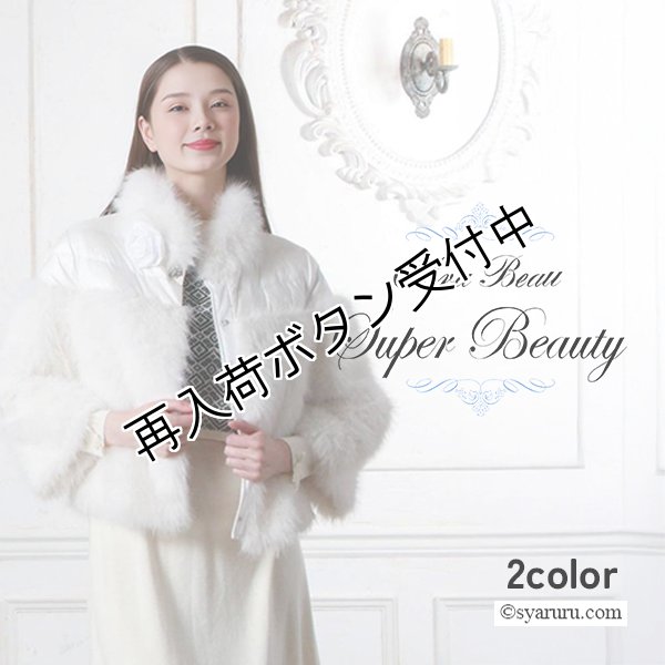 画像1: 【新作 SuperBeauty 2025秋冬】フェイクファー切替ダウンショートコート (1)