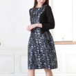 画像2: 【新作 SuperBeauty 2025秋冬】ジャガード織切替ワンピース (2)