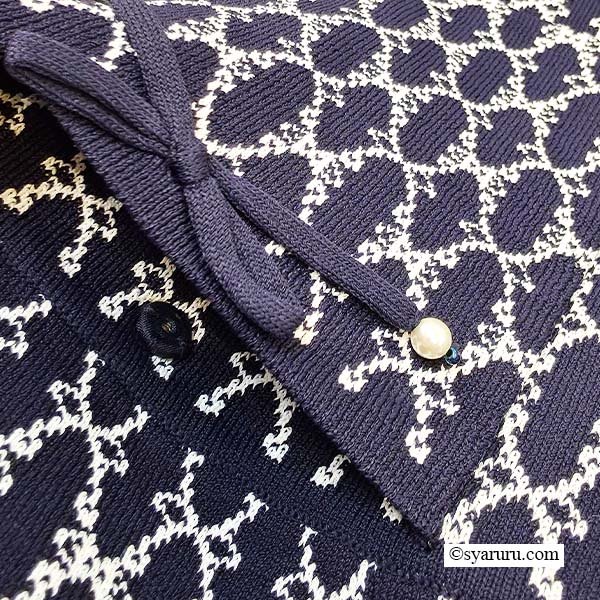 画像10: 【SuperBeauty 2025秋冬 クーポン＆POINT可】ジャガード編み袖パワーネット素材ニットワンピース (10)