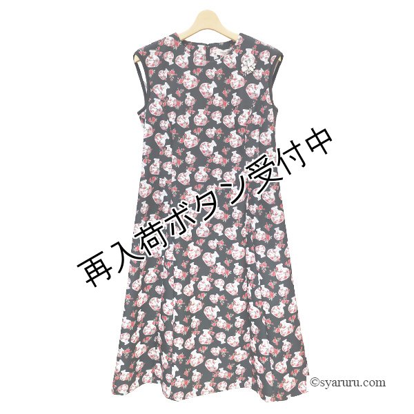 画像3: 【《半額以下！》SuperBeauty 2025秋冬】香水瓶プリントノースリーブワンピース (3)