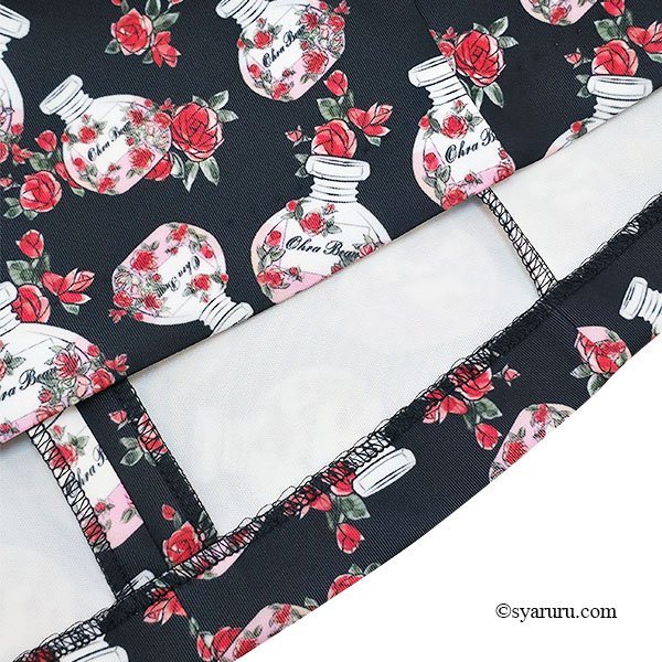 画像5: 【新作 SuperBeauty 2025秋冬 クーポン＆POINT可】香水瓶プリントノースリーブワンピース (5)