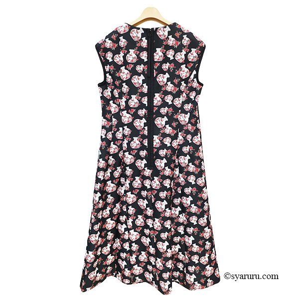 画像4: 【新作 SuperBeauty 2025秋冬 クーポン＆POINT可】香水瓶プリントノースリーブワンピース (4)