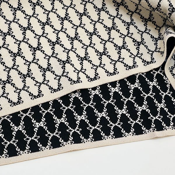 画像7: 【SuperBeauty 2025秋冬 クーポン＆POINT可】ジャガード編み袖パワーネット素材ニットチュニック (7)