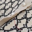 画像4: 【新作 SuperBeauty 2025秋冬】ジャガード編み袖パワーネット素材ニットチュニック (4)