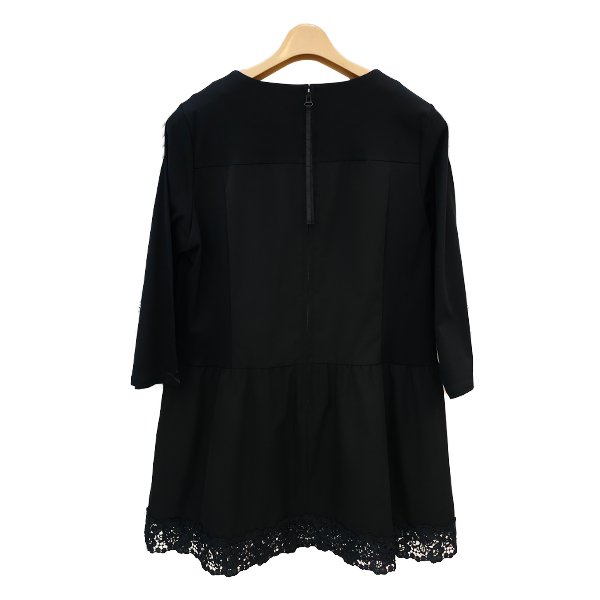 画像4: 【SuperBeauty 2025秋冬 クーポン＆POINT可】胸元フラワーレース切替チュニック《送料220円代引は通常送料》 (4)