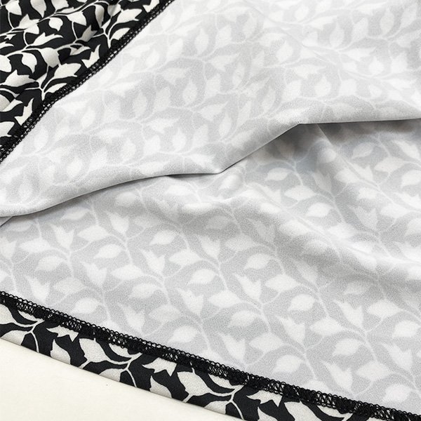 画像7: 【SuperBeauty 2025秋冬 クーポン＆POINT可】袖パワーネット素材モノトーン柄ワンピース (7)