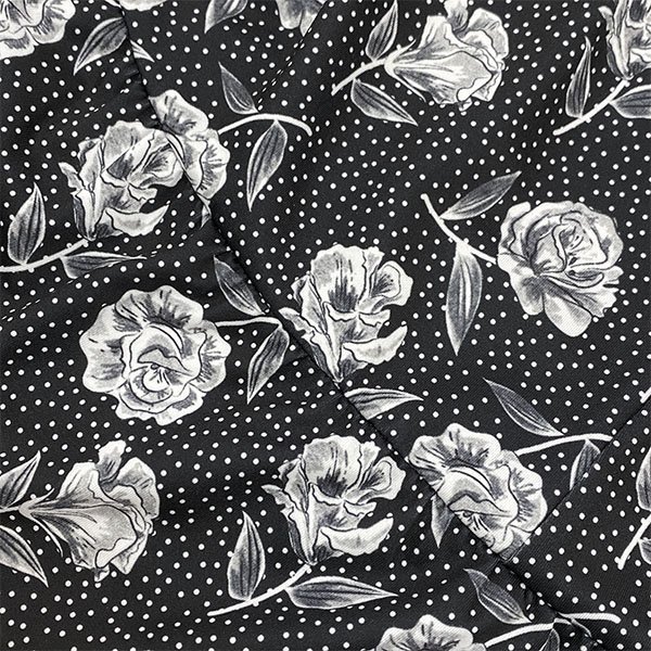 画像11: 【新作 SuperBeauty 2025秋冬 クーポン＆POINT可】ベロア切替水玉×花柄プリント使いロングブラウス (11)