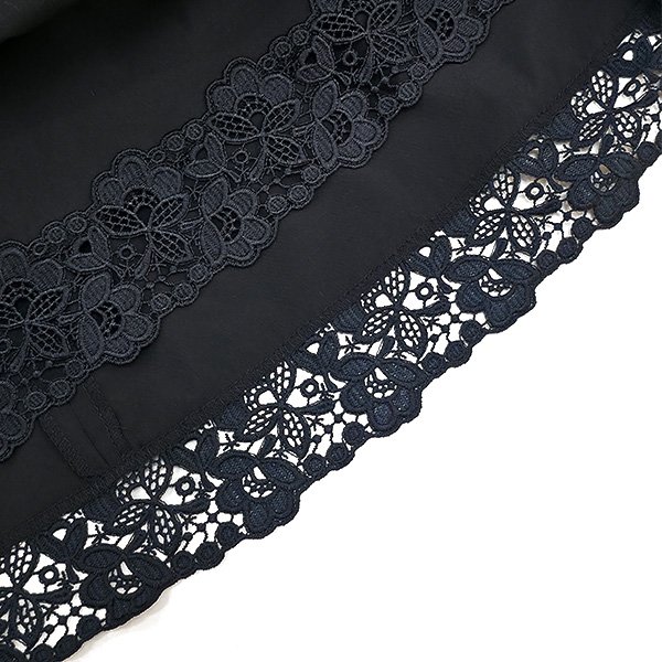 画像7: 【SuperBeauty 2025秋冬 クーポン＆POINT可】胸元フラワーレース切替チュニック《送料220円代引は通常送料》 (7)