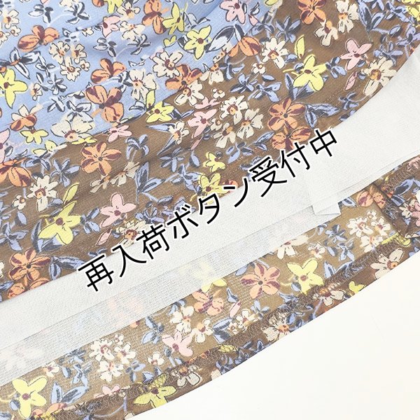 画像5: 【《半額以下！》SuperBeauty 2025秋冬】●小花プリントパワーネット素材チュニックカットソー (5)