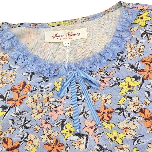 画像3: 【SuperBeauty 2025秋冬 クーポン＆POINT可】小花プリントパワーネット素材チュニックカットソー (3)