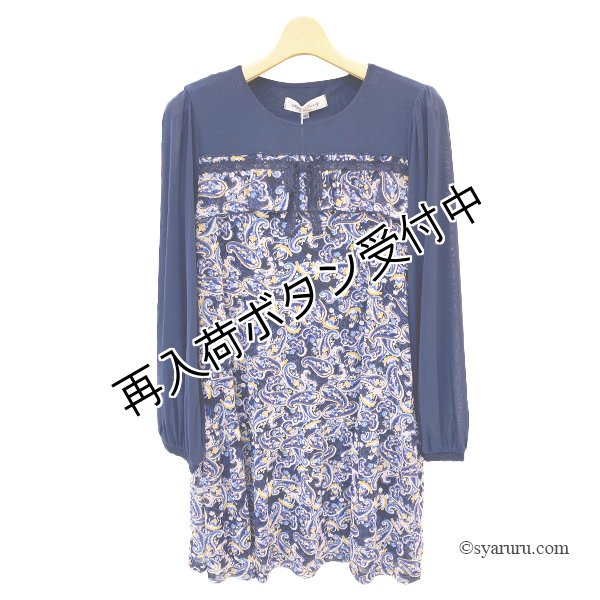 画像4: 【《30%OFF！》SuperBeauty 2025秋冬】ペイズリー柄パワーネット素材チュニック (4)