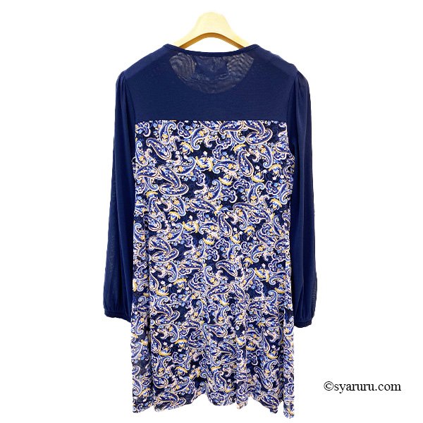 画像5: 【新作 SuperBeauty 2025秋冬 クーポン＆POINT可】ペイズリー柄パワーネット素材チュニック (5)