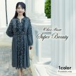 画像1: 【新作 SuperBeauty 2025秋冬 クーポン＆POINT可】幾何学×花プリント切替ワンピース (1)