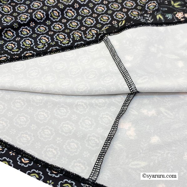 画像7: 【新作 SuperBeauty 2025秋冬 クーポン＆POINT可】幾何学×花プリント切替ワンピース (7)