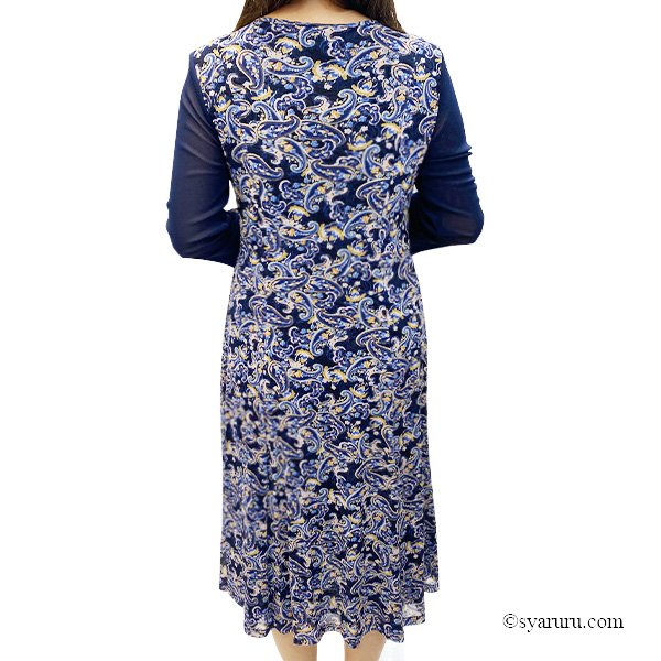 画像3: 【新作 SuperBeauty 2025秋冬 クーポン＆POINT可】ペイズリー柄ワンピース (3)