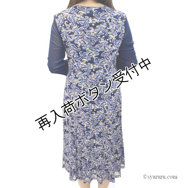 画像3: 【《半額以下！》SuperBeauty 2025秋冬】ペイズリー柄ワンピース (3)