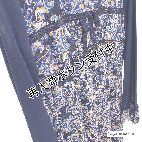 画像4: 【《半額以下！》SuperBeauty 2025秋冬】ペイズリー柄ワンピース (4)