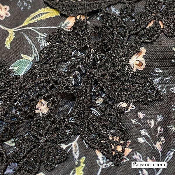 画像8: 【新作 SuperBeauty 2025秋冬 クーポン＆POINT可】幾何学×花プリント切替ワンピース (8)