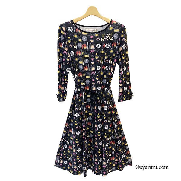 画像2: 【SuperBeauty 2025秋冬 クーポン＆POINT可】コスメ×Parisプリントワンピース (2)