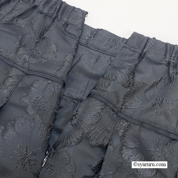 画像7: 【SuperBeauty 2025秋冬 クーポン＆POINT可】大花ジャガード織素材スカート (7)