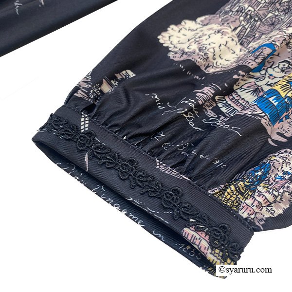 画像9: 【新作 SuperBeauty 2025秋冬 クーポン＆POINT可】胸元×レースプリントワンピース (9)