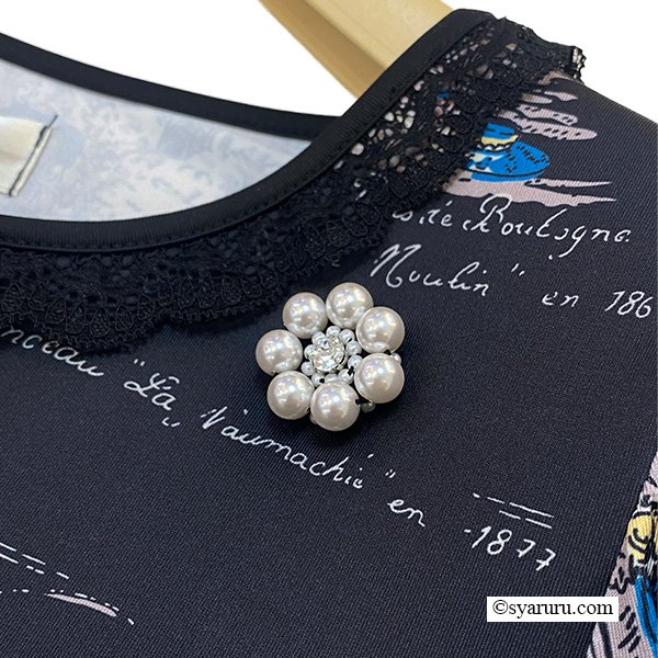 画像10: 【新作 SuperBeauty 2025秋冬 クーポン＆POINT可】胸元×レースプリントワンピース (10)