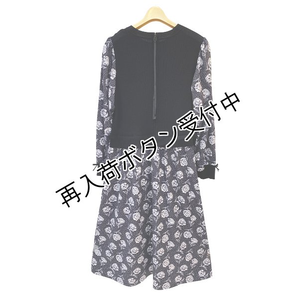 画像3: 【《30%OFF！》SuperBeauty 2025秋冬】ニットベストプリント×レイヤード風フラワープリントワンピース (3)