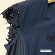 画像9: 【●半額以下 + クーポン＆POINT可●】花モチーフ付袖レース使いタフタ素材ワンピース (9)