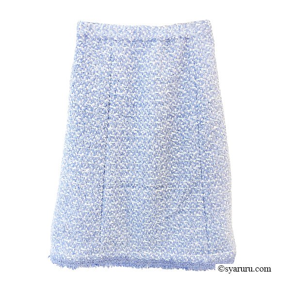 画像3: 【SuperBeauty 2025秋冬 クーポン＆POINT可】裾レース使いツイード生地スカート (3)