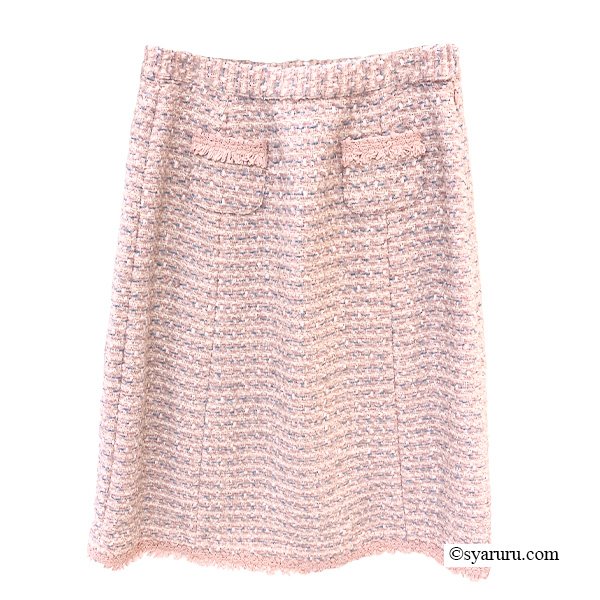 画像6: 【SuperBeauty 2025秋冬 クーポン＆POINT可】裾レース使いツイード生地スカート (6)