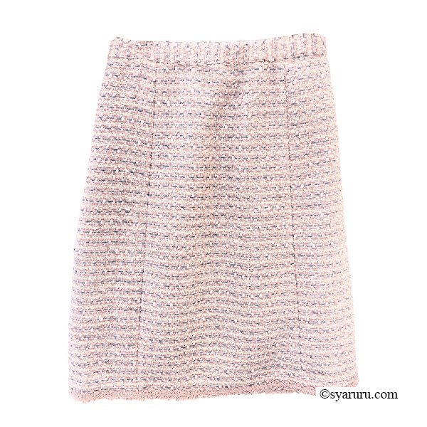 画像5: 【SuperBeauty 2025秋冬 クーポン＆POINT可】裾レース使いツイード生地スカート (5)