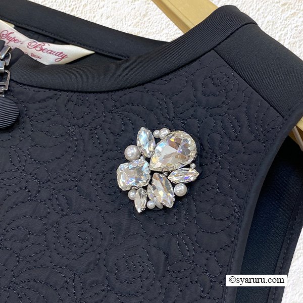 画像10: 【新作 SuperBeauty 2025秋冬 クーポン＆POINT可】キルティング生地切替前あきワンピース (10)