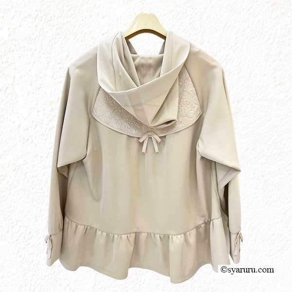 画像3: 【新作 SuperBeauty 2025秋冬 クーポン＆POINT可】キルティング生地×ダンボールニット切替パーカー (3)