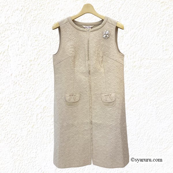 画像5: 【新作 SuperBeauty 2025秋冬 クーポン＆POINT可】キルティング生地切替前あきワンピース (5)