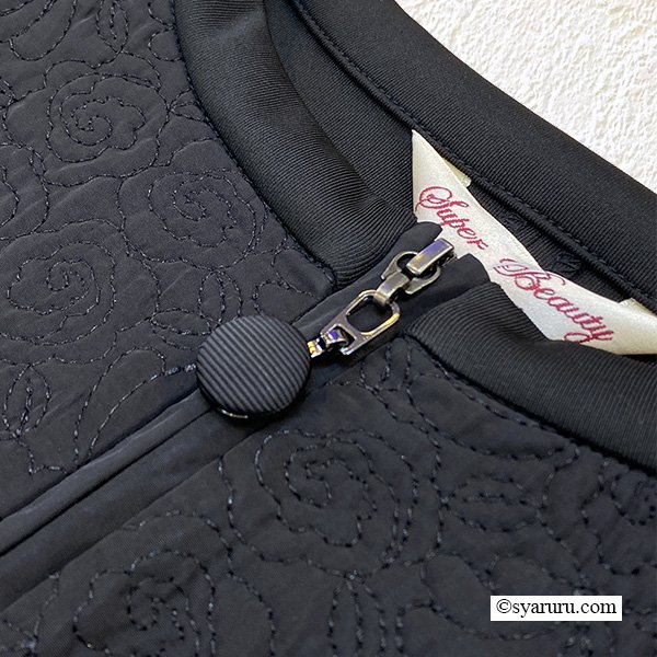 画像9: 【新作 SuperBeauty 2025秋冬 クーポン＆POINT可】キルティング生地切替前あきワンピース (9)