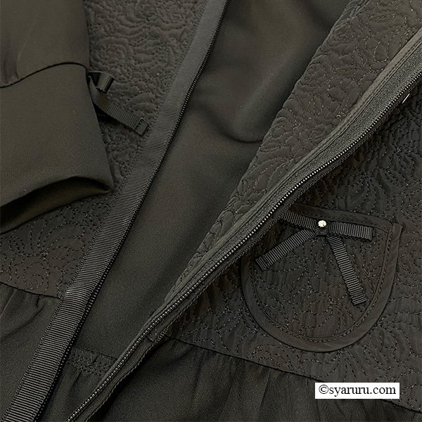 画像12: 【新作 SuperBeauty 2025秋冬 クーポン＆POINT可】キルティング生地×ダンボールニット切替パーカー (12)