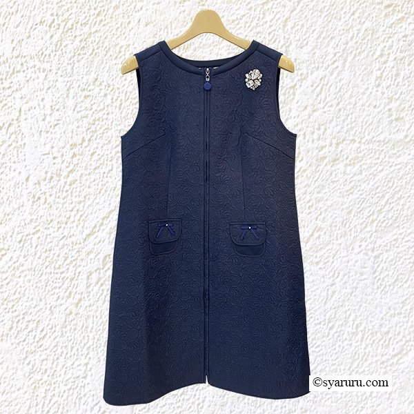 画像7: 【新作 SuperBeauty 2025秋冬 クーポン＆POINT可】キルティング生地切替前あきワンピース (7)