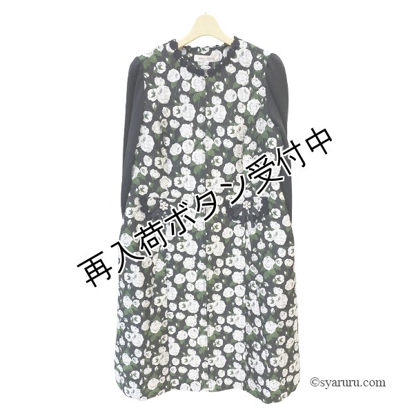 画像4: 【 OUTLET SALE 《半額以下+クーポン＋POINT！》SuperBeauty 】 ジャガード織切替前あきワンピース (4)