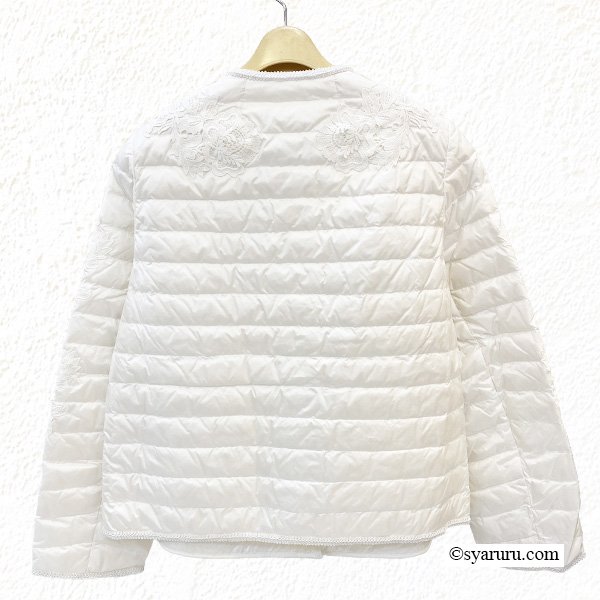 画像8: 【新作 SuperBeauty 2025秋冬 クーポン＆POINT可】レースデザインショート丈ライトダウンジャケット (8)