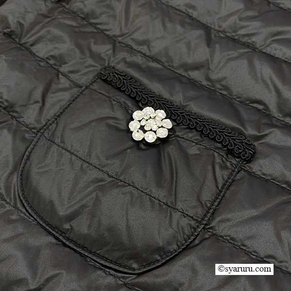 画像11: 【新作 SuperBeauty 2025秋冬 クーポン＆POINT可】レースデザインショート丈ライトダウンジャケット (11)