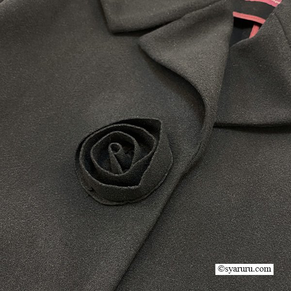 画像11: 【新作 SuperBeauty 2025秋冬 クーポン＆POINT可】袖レースデザイン花モチーフ付ジャケット (11)