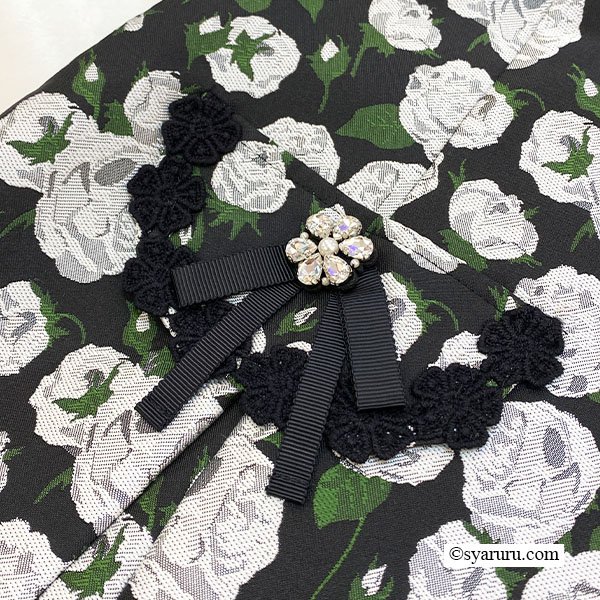 画像9: 【新作 SuperBeauty 2025秋冬 クーポン＆POINT可】ジャガード織切替前あきワンピース (9)