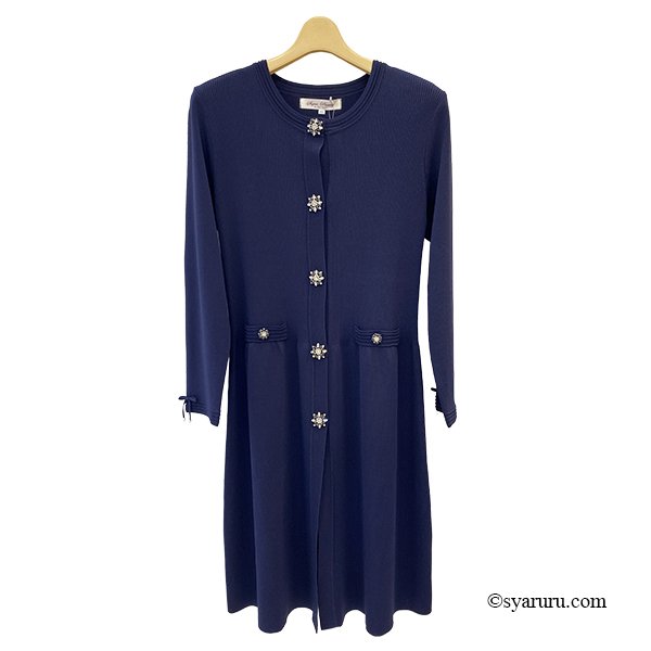 画像6: 【SuperBeauty 2025秋冬 クーポン＆POINT可】ノーカラーロングニットカーディガン (6)