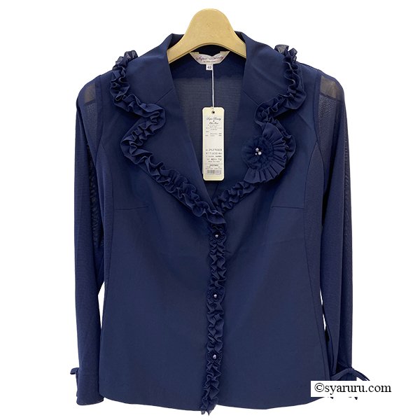 画像2: 【新作 SuperBeauty 2025秋冬 クーポン＆POINT可】パワーネット素材切替のテーラードジャケット《送料220円代引は通常送料》 (2)