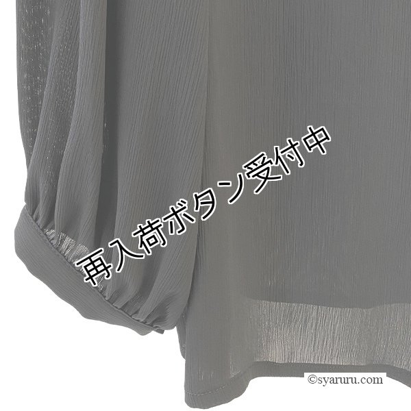 画像10: 【《30%OFF！》SuperBeauty 2025秋冬】胸元立体モチーフ使いフリル衿デザインブラウス (10)