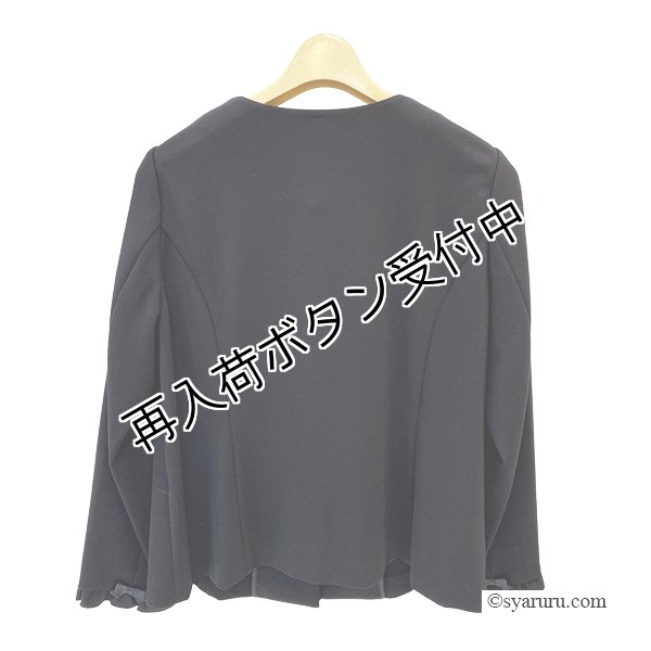 画像5: 【 OUTLET SALE 《半額以下+クーポン＋POINT！》SuperBeauty 】 花モチーフ付ポンチ素材ノーカラージャケット (5)