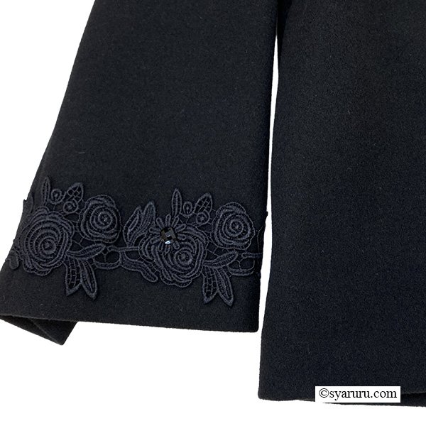 画像8: 【新作 SuperBeauty 2025秋冬 クーポン＆POINT可】前立てレース×フリルデザインジャケット (8)